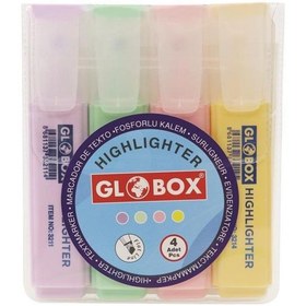 Resim Globox Fosforlu Kalem Pastel Renk 4 LÜ 3230 