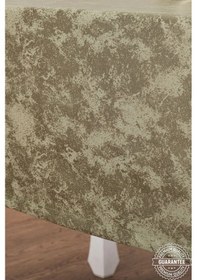 Resim Kristal Jakar Süet Kumaş Haki Masa Örtüsü Dikdörtgen 140x200 Cm - 1311 Çok Renkli 