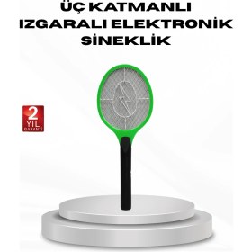 Resim Datatek Yüksek Gerilimli Elektronik Sinek Raket - Sessiz, Kimyasız ve Güvenli Kullanım 