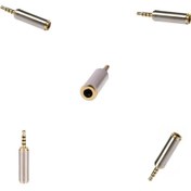 Resim 5pieces Kulaklık Adaptörü 2.5mm Erkek Ila 3.5mm Dişi Konektör 2.5mm Ila 3.5mm Erkek Ila Dişi Jak Soketi Aux (Yurt Dışından) 