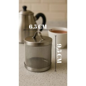 Resim Çaydanlık Kafes Demlik Içi Süzgeç Çay Süzgeci Paslanmaz Çelik 9 cm 