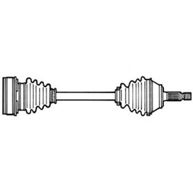 Resim GKN GLANZER 305819 Komple Aks Sağ Polo A1 Ibiza Toledo Rapid 09- 