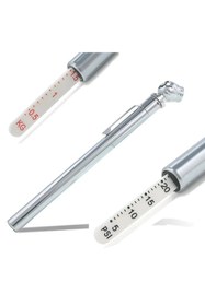 Resim efmues Lastik basınç ölçer kalem tipi analog basınç ölçer psi ölçü 