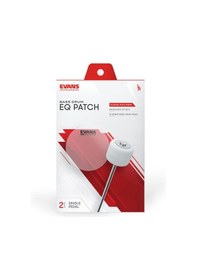 Resim Evans Eqpc1 Şeffaf Plastik Bas Davul Koruyucu "single Pedal" 