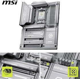 Resim MSI MAG X870E TOMAHAWK MAX WIFI PZ AM5 DDR5 8400MHZ(OC) USB4 4x M.2 HDMI 2X DP 40 Gbps 5G LAN WIFI 7 RGB ATX 