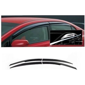 Resim Ford Focus Sedan mugen cam rüzgarlığı 4 lü Set 2011-2017 Sunplex 