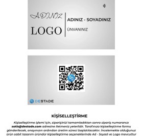 Resim Destade Nfc ve Qr Kod Özellikli Temassız Dijital Kartvizit 