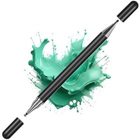 Resim Samsung Galaxy Tab A7 Lite T220 İle Uyumlu Çift Uçlu Hassas Dokunmatik Stylus Kalem Gecikmesiz Siyah 