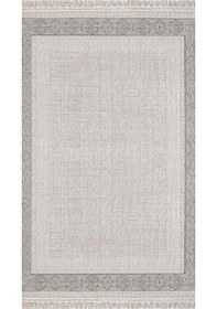 Resim By Özer Halı Koyu Gri Renk Gri Bordürlü Modern Stil Flora Halı Ayşıl 6846d Salon Halısı Çok Renkli 