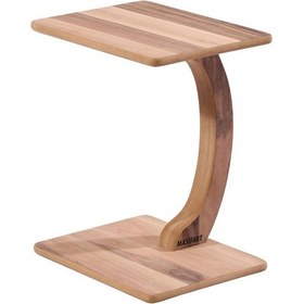 Resim Masifart Patruelis Ceviz Kare C Servis Cilasız Ham Ahşap 