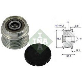 Resim Ina Alternatör Kasnak Rulmanlı 5-kanal Audı-skoda-vw N11.9719 
