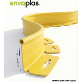 Resim Pratik Garden Envaplas 10 M Ambalajlı Sarı Esnek Çim Ayırıcı Çim Sınırlayıcı Taş Toprak Ayracı 
