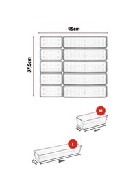 Resim Nandy Home 10 Parça Çekmece İçi Kaşıklık Düzenleyici, Organizer 