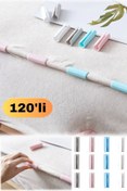 Resim Utelips 120'li Çarşaf Kaydırmaz Nevresim Örtü Tutucu Düzgün Gösteren Pratik Plastik Aparatlar Sabitleyici 