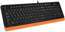 Resim A4Tech FK10 Q USB Türkçe FN-MULTİMEDYA Siyah/Turuncu Klavye 