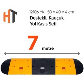Resim Hayat Trafik Destekli, Kauçuk Yol Kasisi Seti 7 Metre 