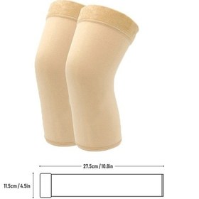 Resim Fastbuy Jeemson Kadın Dizlik - Kış Sporları Ve Günlük Kullanım İçin Sıcak, Esnek Ve Yumuşak Bej Bej 