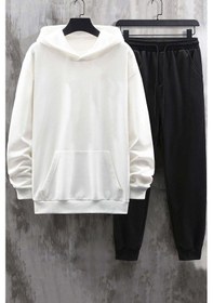 Resim Uyguntarz Unisex Quenn Baskılı Eşofman Takımı Beyaz 