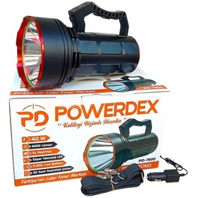 Resim 40w 4000 Lümen Şarjlı El Feneri Projektör Pd-7800 