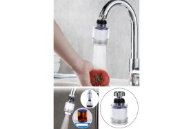 Resim Derin Stok Kireç Önleyici Filtreli Su Tasarruflu Hareketli Musluk Başlığı 