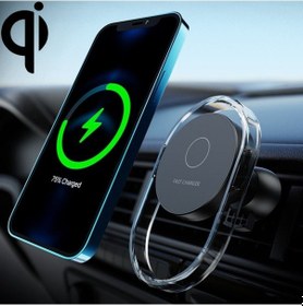 Resim Sones F9199 15w Manyetik Araç Kablosuz Şarj Cihazı Telefon Braketi Siyah 