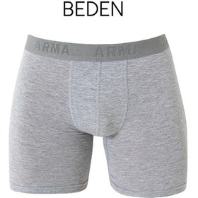 Resim Arma Yıldız Gri 10'lu Paket Büyük Beden Erkek Boxer Pamuklu Likralı-gri 