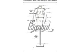 Resim Manken İstanbul 40 Beden Kollu Profesyonel Terzi Prova Mankeni 
