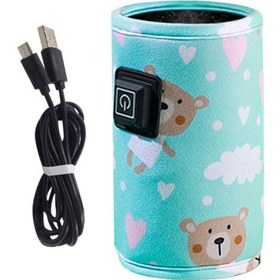 Resim Uposao Usb Biberon Isıtıcı, Ayarlanabilir Sıcaklık, Taşınabilir 