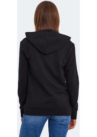 Resim Slazenger KATHY IN Kadın Kapüşonlu Siyah Sweatshirt 