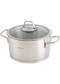 Resim Milanor Rosso Prestige 18 Parça Çeyiz Seti –18/10 Çelik- Klipso Düdüklü + Aile Çaydanlık + Cezve Set 