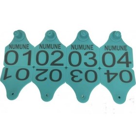 Resim 200 Adet Turkuaz Renk Küçükbaş Koyun-keçi Hayvan Küpesi 