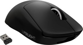 Resim Logitech G PRO X SUPERLIGHT Kablosuz LIGHTSPEED Oyuncu Mouse, 25.600 DPI, HERO Sensör, 5 Özelleştirilebilir Tuş, 1 ms Bildirim Hızı, Uzun Pil Ömrü, PC / Mac ile Uyumlu, Siyah 