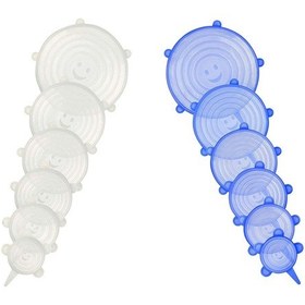 Resim Tazeliği Koruyan 6 Lı Silikon Strech Kapaklar 4767 Çok Renkli 