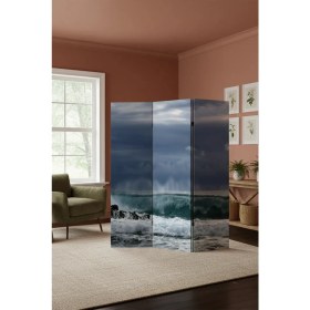 Resim Artavessa Dekoratif 3 Kanatlı Dijital Baskılı Kanvas Paravan - Seperatör - 120X180 cm - Model 13 