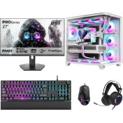 Resim Dragos DRx7820 Ryzen 7 5700X 32GB 1TB NVMe 12GB RTX5070 27 İnç 200Hz 1ms Oyuncu Hazır Sistem 