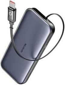Resim Mcdodo MC-5920 10000mAh 45W LED Ekranlı Powerbank Dahili USB-C Retractable Kablolu 