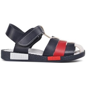 Resim Şiringenç 210111 Lacivert-beyaz-kırmızı Comfort Erkek Çocuk Sandalet 001 