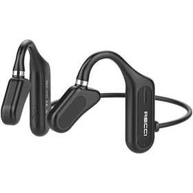 Resim Recci REP-W27 Flutter Serisi Suya Dayanıklı Sporcu Bluetooth Kulaklık Siyah 