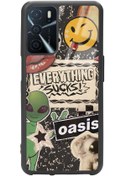 Resim Spoyi Oppo A-16 Retro Sticker Tasarımlı Glossy Telefon Kılıfı 
