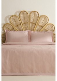 Resim Karaca Home Maisy Bambu Çift Kişilik Pike Takımı Pudra Pudra 