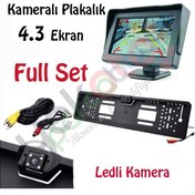 Resim Geri Görüş Kamera Plakalık + 4.3 Ekran Gece Görüşlü Full Set 