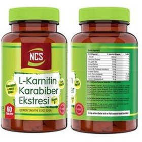 Resim Ncs L-karnitin Karabiber Ekstresi 60 Tablet 