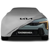 Resim ULTRASHOP Kia K4 Sedan Gri Kumaş Araba Branda Logolu Kumaş Araba Brandası Penye Oto Branda 