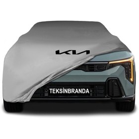Resim ULTRASHOP Kia K4 Sedan Gri Kumaş Araba Branda Logolu Kumaş Araba Brandası Penye Oto Branda 