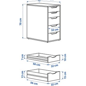 Resim IKEA keson, koyu gri, 36x70 cm 