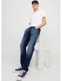 Resim Jack & Jones Erkek Jjımıke 5 Cepli Jean Pantolon 12269601 Mavi Mavi 