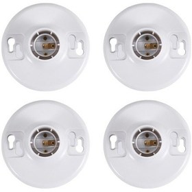 Resim Metabagua 4 Adet 660w 250v Orta Taban E26 Duy Anahtarsız Üst Duy 4ı23uc Açık Sarı 