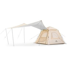 Resim Naturehike Ango Upf 50+ Gölgelikli Otomatik Kurulum Kamp Çadırı Bej 