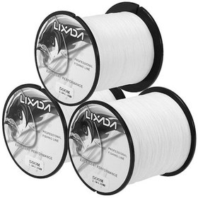 Resim Pazly 3'lü Paket 500m Pe İp Misina 0.8-2.0 Beyaz - 4 İplikli Balıkçılık Toptan, Dayanıklı, Hassas Balıkçılık İpi 