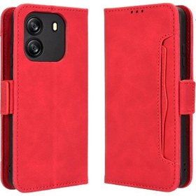 Resim Blackview Wave 6c Kılıfı Manyetik Kapama Ayarlanabilir Çıkarılabilir Kartlık Cüzdan Kapak 